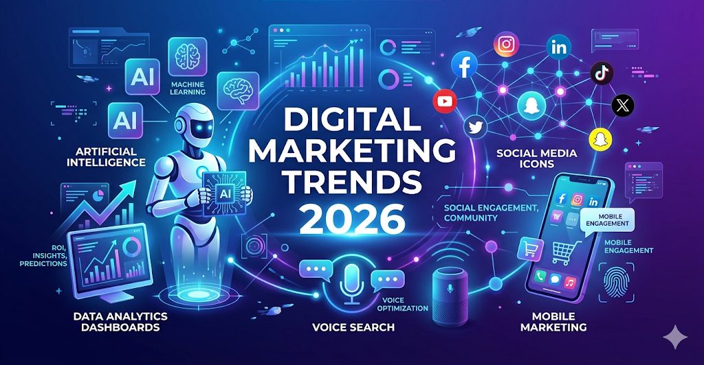 digital marketing trends 2026 infographic